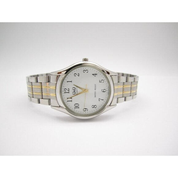 Men Q&Q by Citizen Quartz WR Analog 34mm Round Watch (I34) "New Battery" - Picture 9 of 12